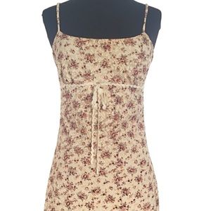 vintage floral lace midi dress | S